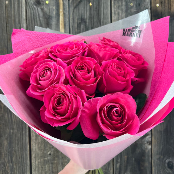 Z.12 Stem Pink Ecuador Rose Wrap