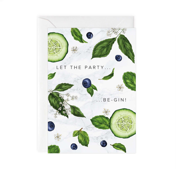 Greeting Card - Let The Party …… Be Gin!