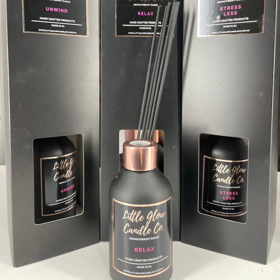 Little Glo Candle Co- Aromatherapy 140ml Black Reed Diffuser