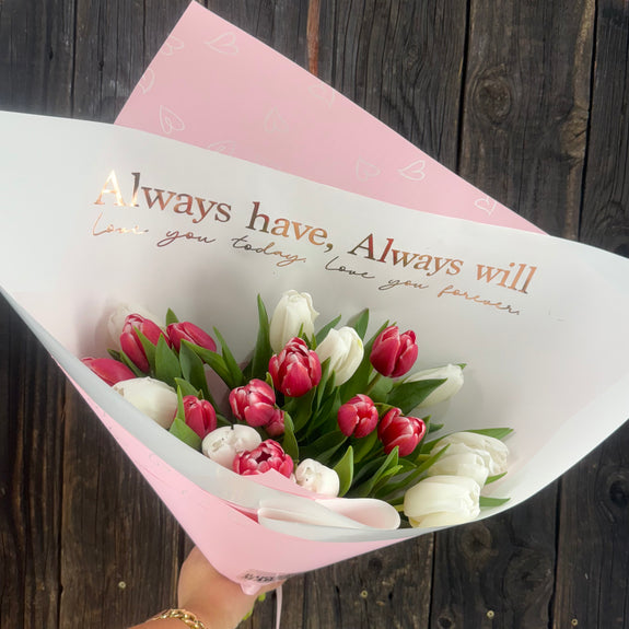 Bouquet of Tulips - mixed reds