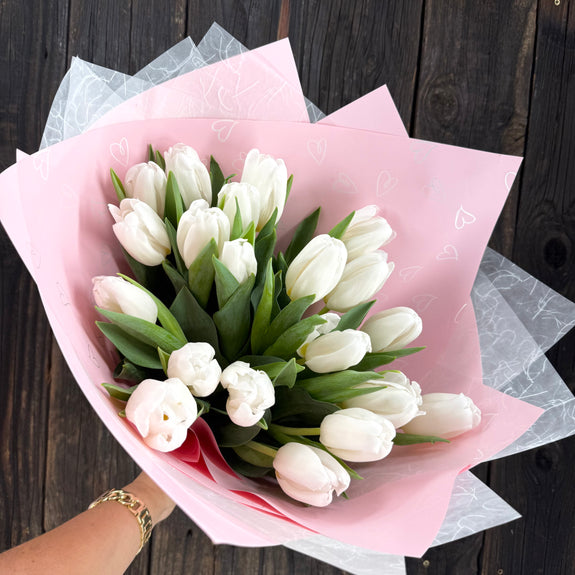 Bouquet of Tulips - mixed reds