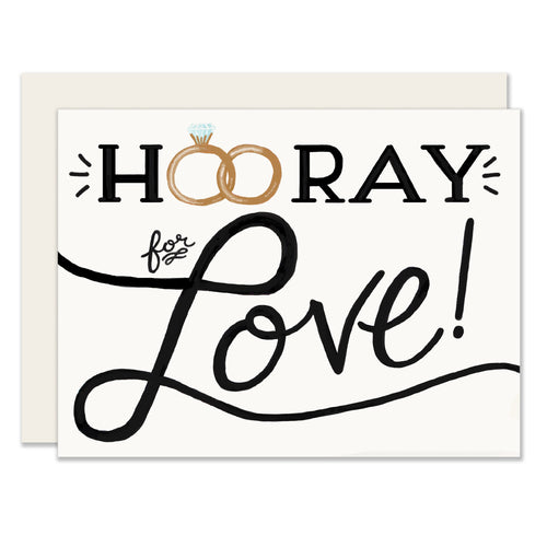 Greeting Card - Hooray for love