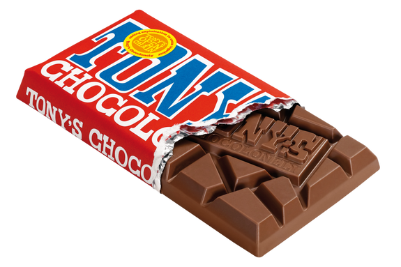 . Tony’s chocolonely milk chocolate 180g bar