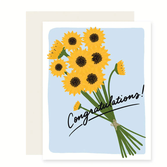 Greeting Card - Congratulations! (Flowers)